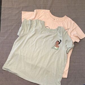 Disney Princess Crop Tops - Mint and Peach